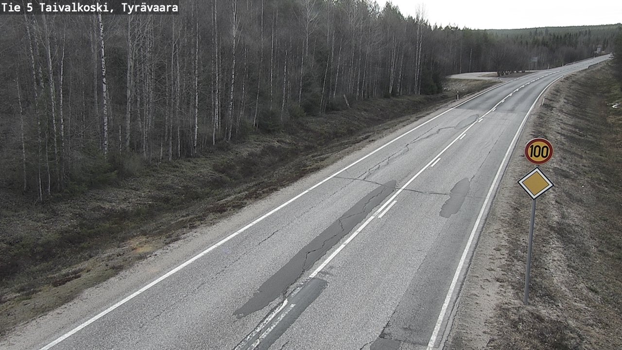 Kelikamerat Kuva Tie 5 Taivalkoski, Tyrävaara, Taivalkoski, Pohjois-Pohjanmaa