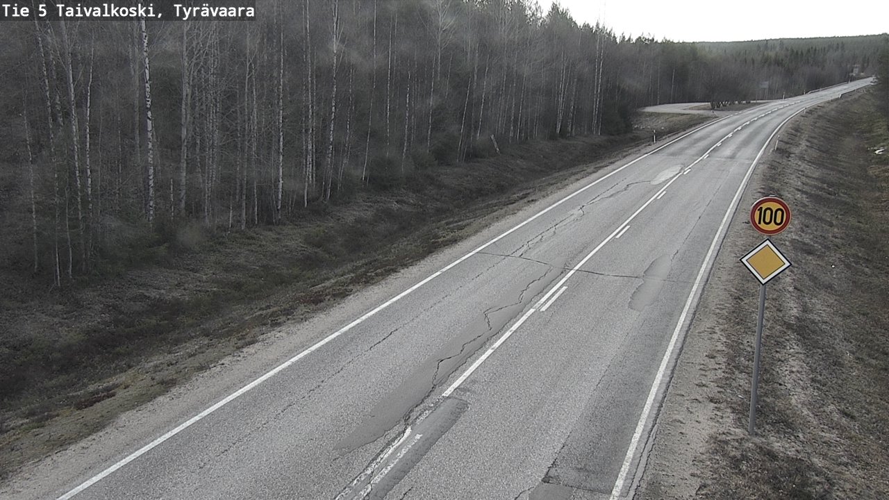 Kelikamerat Kuva Tie 5 Taivalkoski, Tyrävaara, Taivalkoski, Pohjois-Pohjanmaa