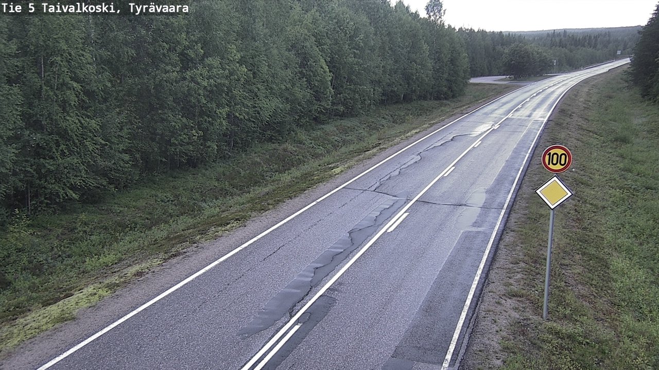 Kelikamerat Kuva Tie 5 Taivalkoski, Tyrävaara, Taivalkoski, Pohjois-Pohjanmaa