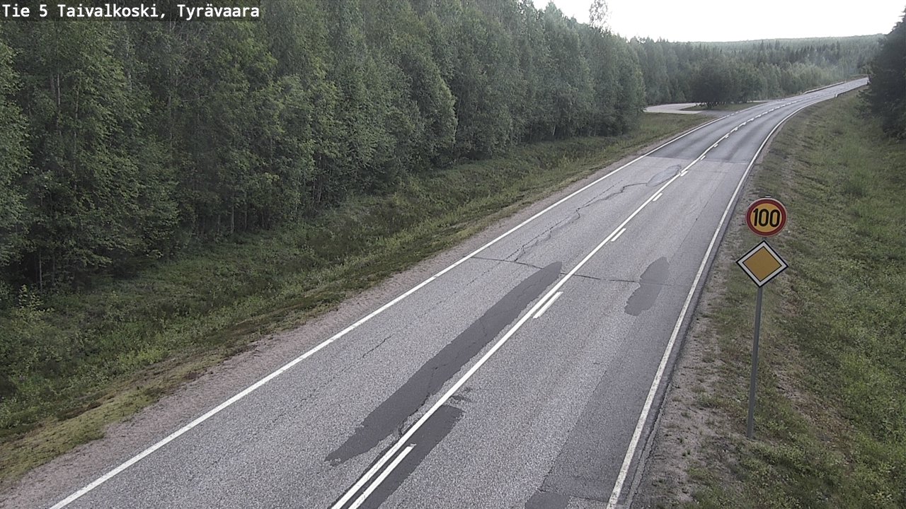 Kelikamerat Kuva Tie 5 Taivalkoski, Tyrävaara, Taivalkoski, Pohjois-Pohjanmaa