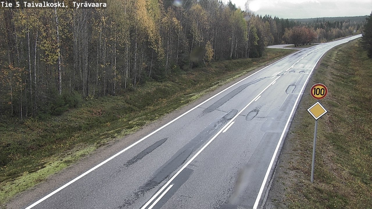 Kelikamerat Kuva Tie 5 Taivalkoski, Tyrävaara, Taivalkoski, Pohjois-Pohjanmaa
