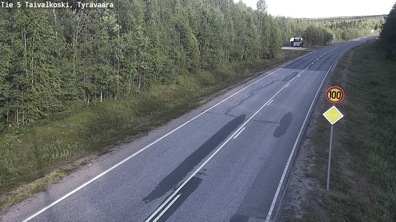 Kelikamerat Kuva Tie 5 Taivalkoski, Tyrävaara, Taivalkoski, Pohjois-Pohjanmaa