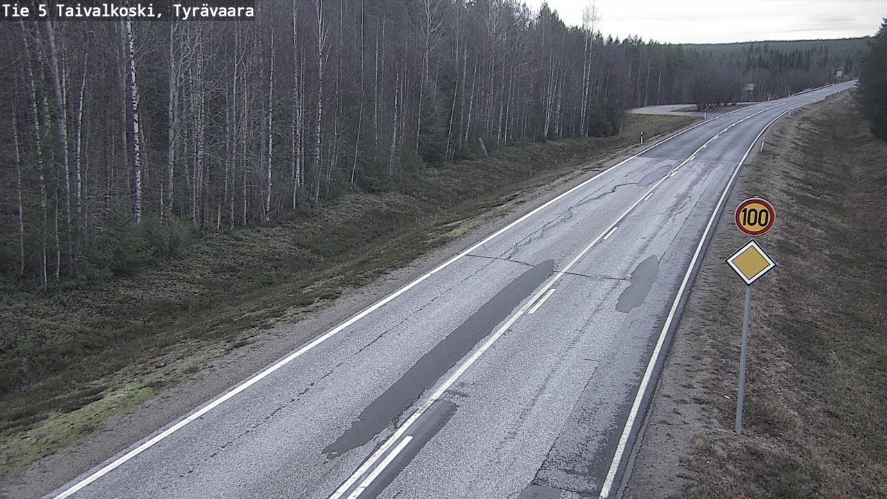Kelikamerat Kuva Tie 5 Taivalkoski, Tyrävaara, Taivalkoski, Pohjois-Pohjanmaa