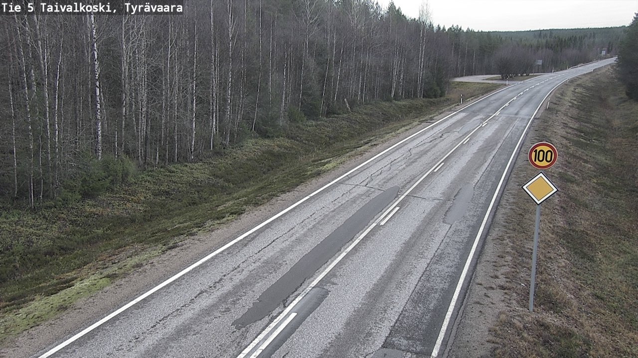 Kelikamerat Kuva Tie 5 Taivalkoski, Tyrävaara, Taivalkoski, Pohjois-Pohjanmaa