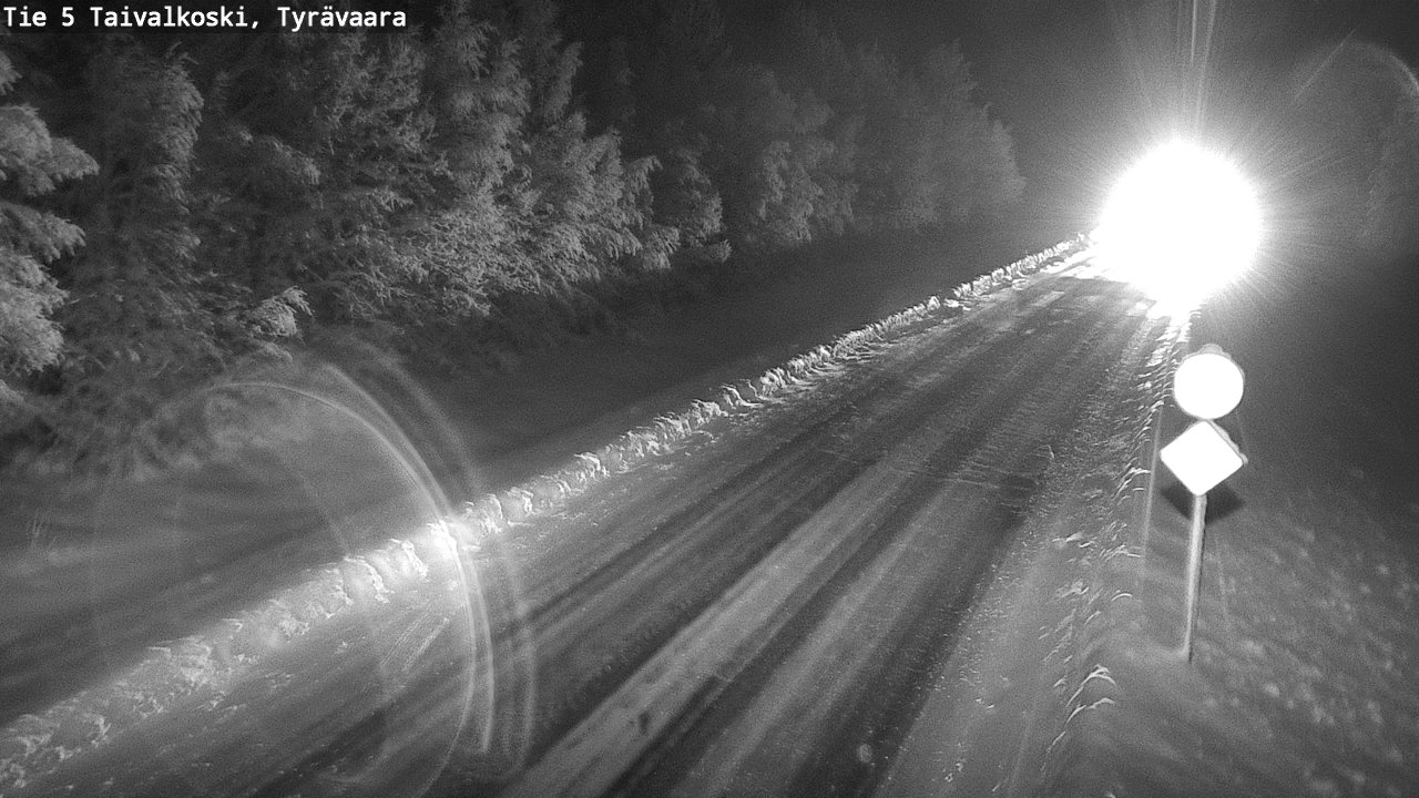 Kelikamerat Kuva Tie 5 Taivalkoski, Tyrävaara, Taivalkoski, Pohjois-Pohjanmaa