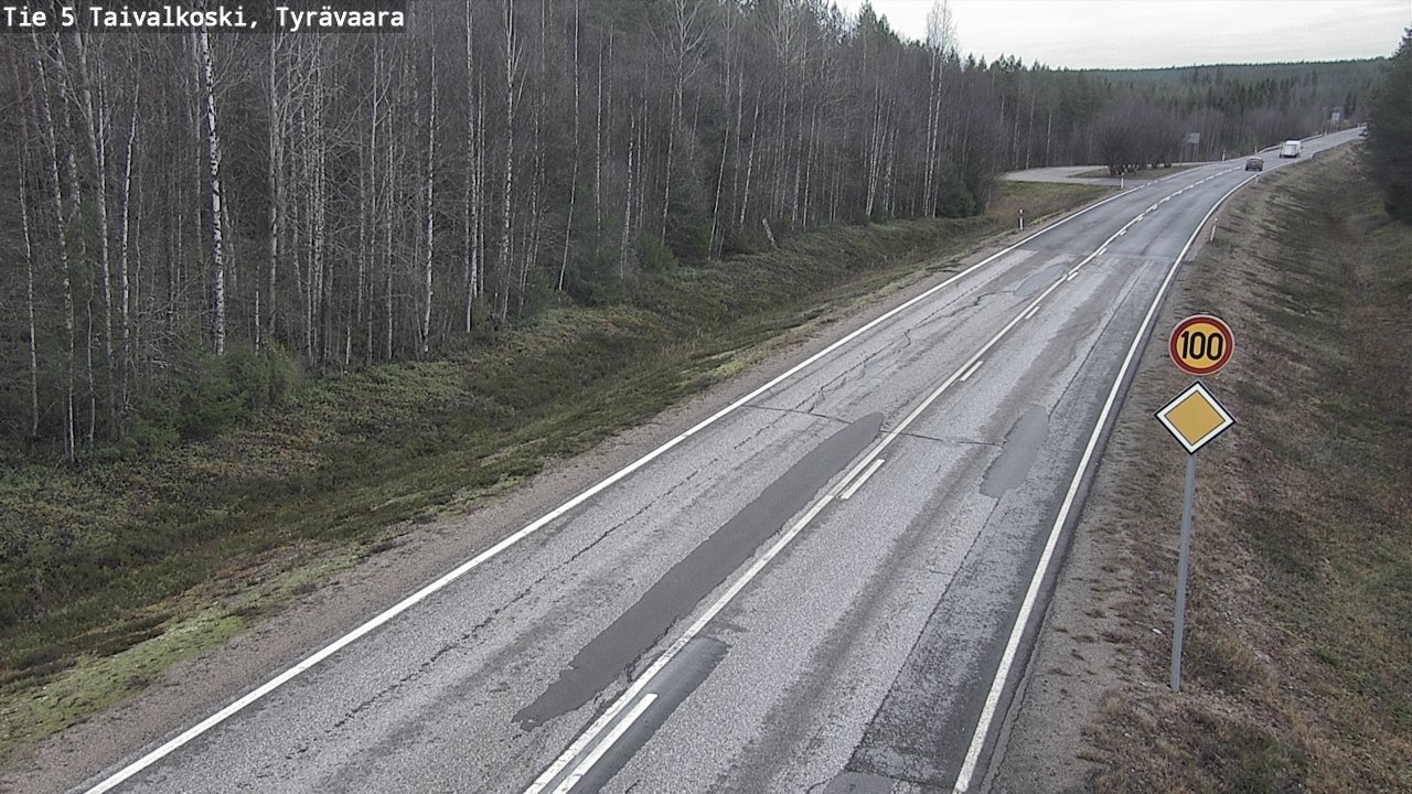 Kelikamerat Kuva Tie 5 Taivalkoski, Tyrävaara, Taivalkoski, Pohjois-Pohjanmaa