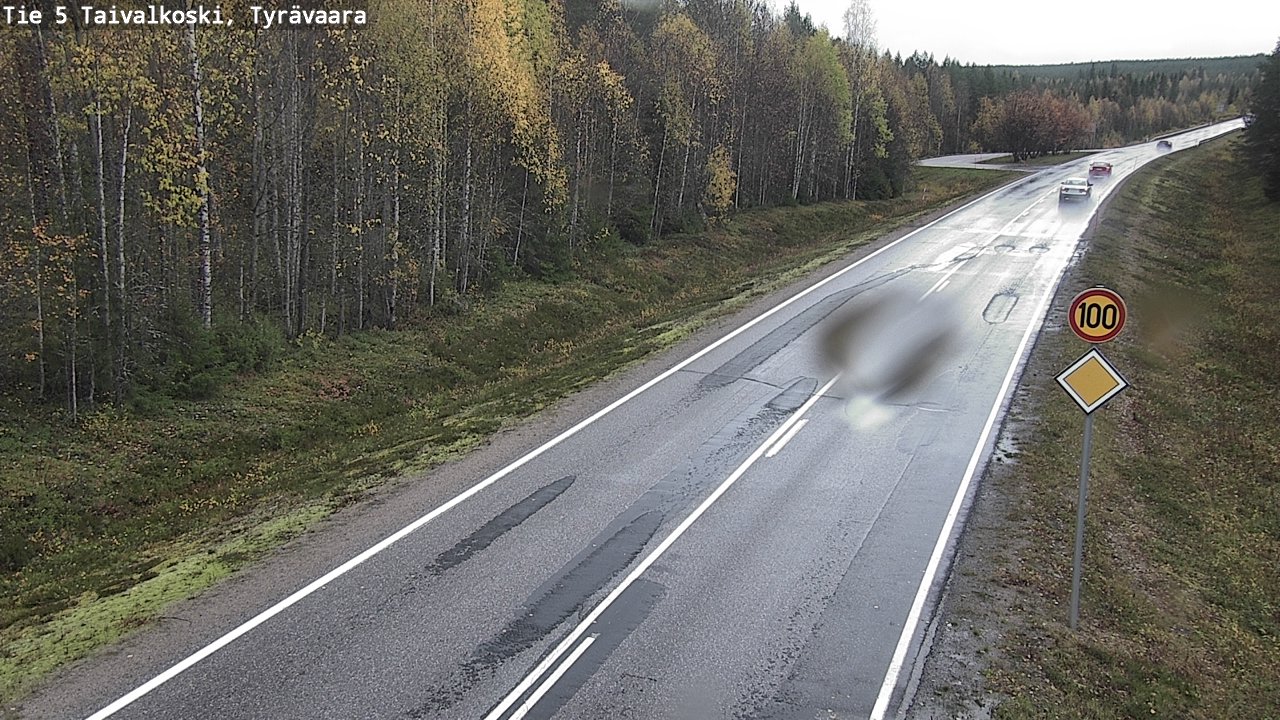 Weather Camera Image Road 5 Taivalkoski, Tyrävaara, Taivalkoski, Pohjois-Pohjanmaa