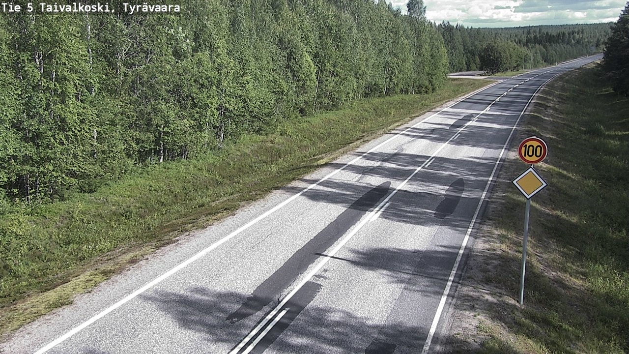 Kelikamerat Kuva Tie 5 Taivalkoski, Tyrävaara, Taivalkoski, Pohjois-Pohjanmaa