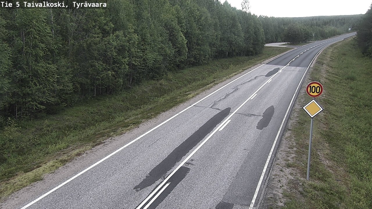 Kelikamerat Kuva Tie 5 Taivalkoski, Tyrävaara, Taivalkoski, Pohjois-Pohjanmaa
