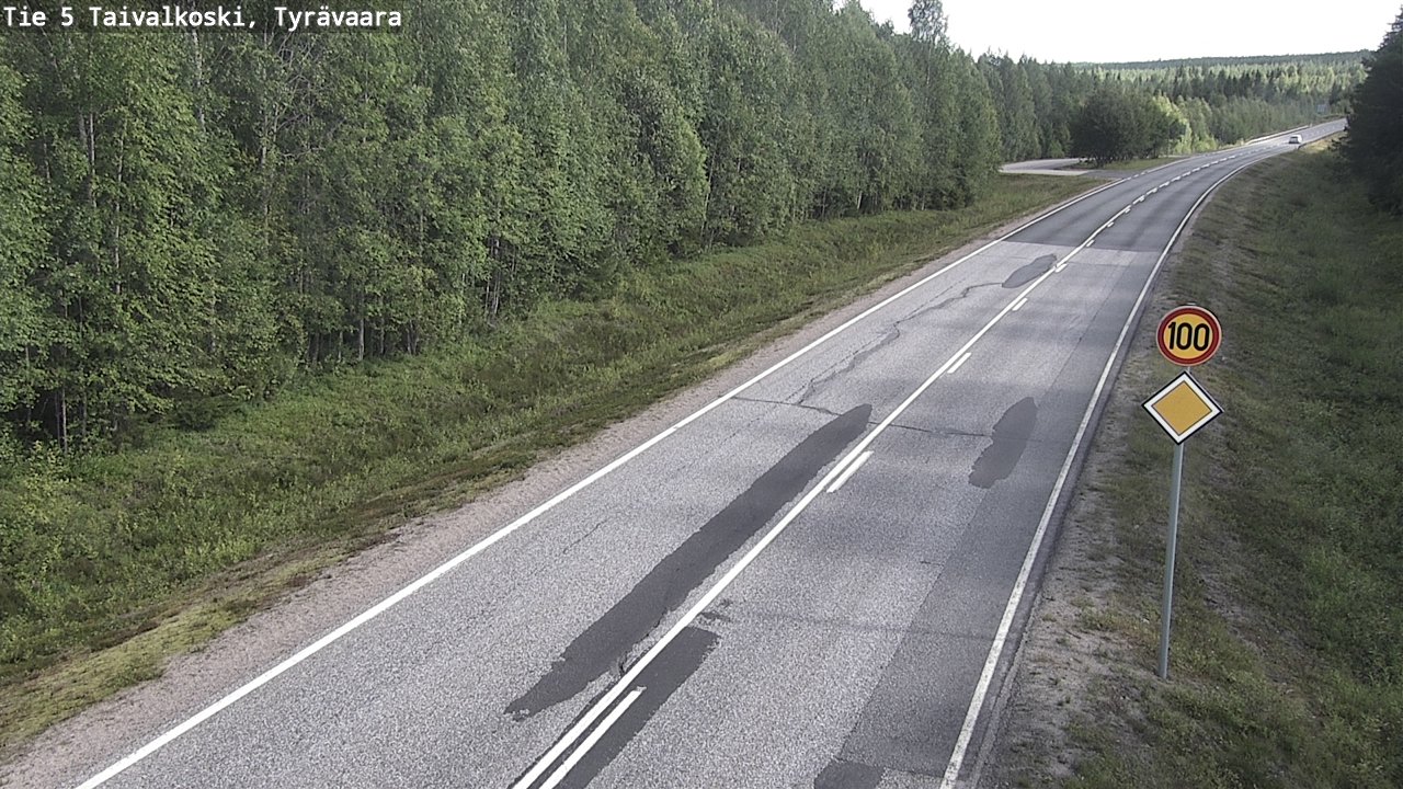 Kelikamerat Kuva Tie 5 Taivalkoski, Tyrävaara, Taivalkoski, Pohjois-Pohjanmaa