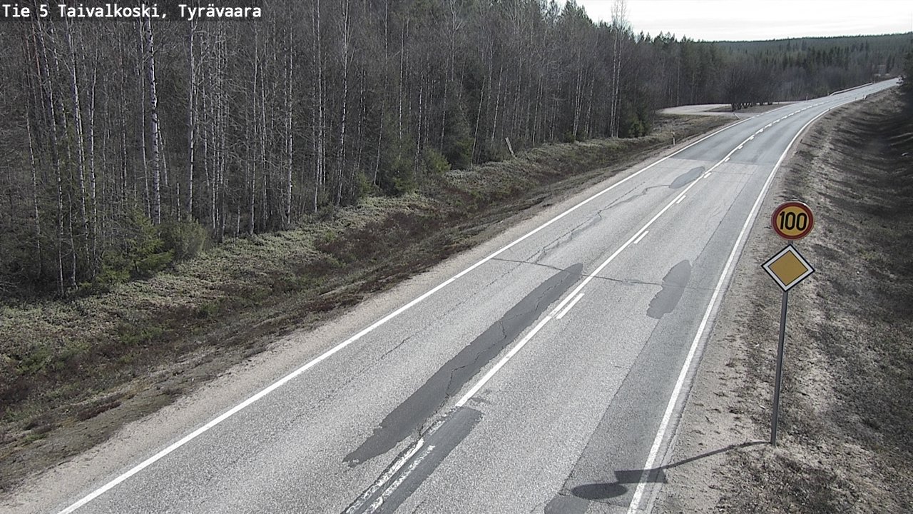 Kelikamerat Kuva Tie 5 Taivalkoski, Tyrävaara, Taivalkoski, Pohjois-Pohjanmaa