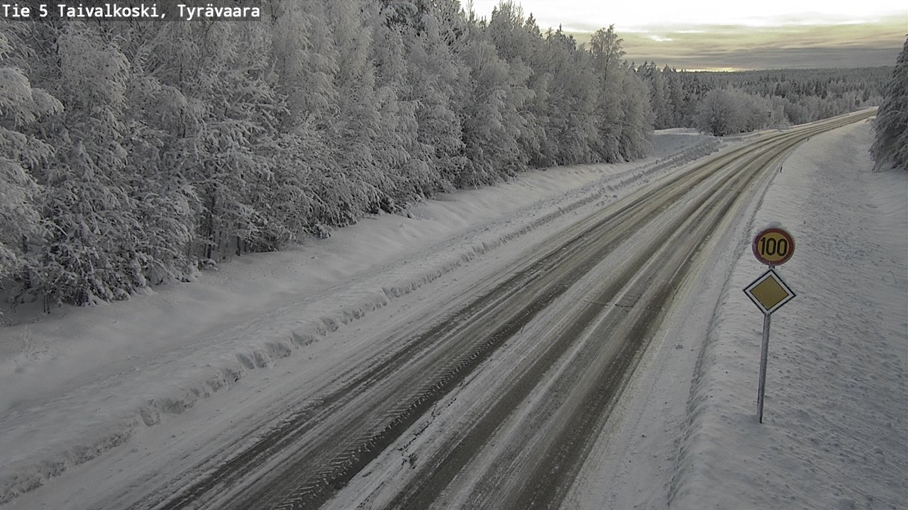 Kelikamerat Kuva Tie 5 Taivalkoski, Tyrävaara, Taivalkoski, Pohjois-Pohjanmaa