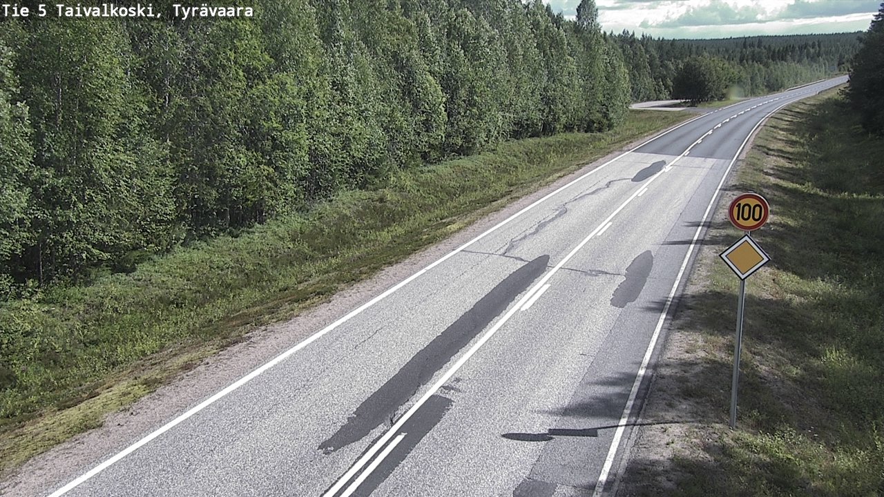 Kelikamerat Kuva Tie 5 Taivalkoski, Tyrävaara, Taivalkoski, Pohjois-Pohjanmaa