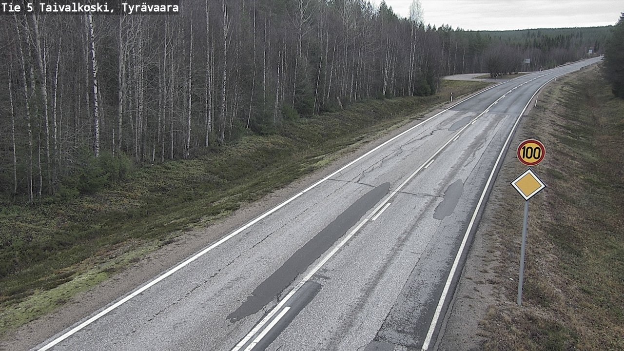 Kelikamerat Kuva Tie 5 Taivalkoski, Tyrävaara, Taivalkoski, Pohjois-Pohjanmaa