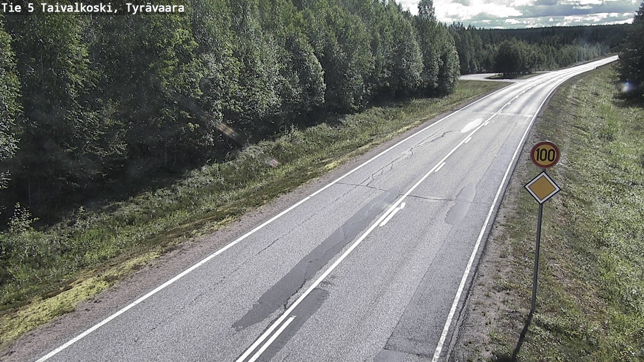 Kelikamerat Kuva Tie 5 Taivalkoski, Tyrävaara, Taivalkoski, Pohjois-Pohjanmaa