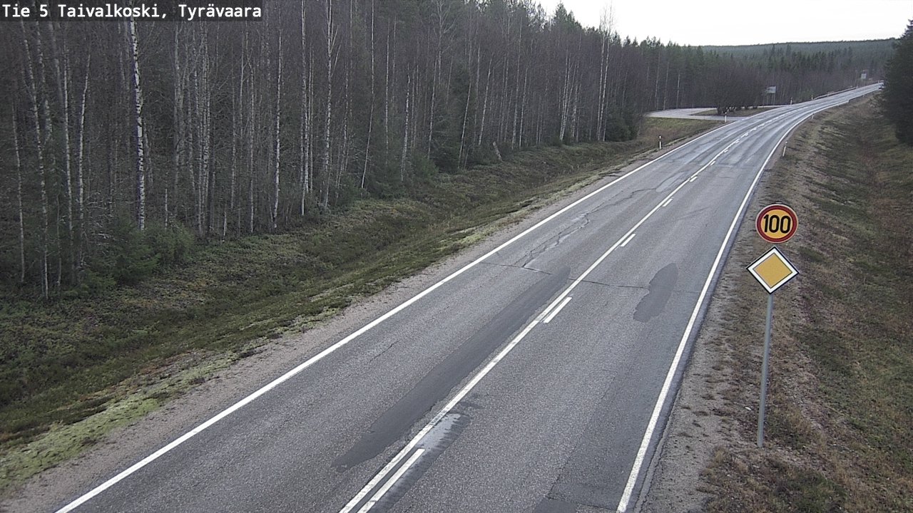 Kelikamerat Kuva Tie 5 Taivalkoski, Tyrävaara, Taivalkoski, Pohjois-Pohjanmaa