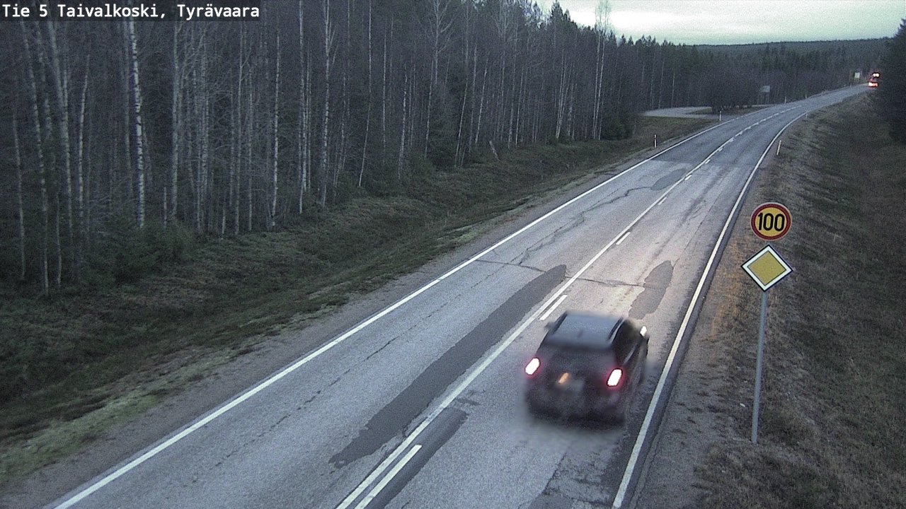 Kelikamerat Kuva Tie 5 Taivalkoski, Tyrävaara, Taivalkoski, Pohjois-Pohjanmaa