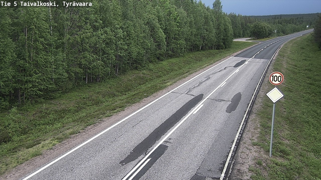 Kelikamerat Kuva Tie 5 Taivalkoski, Tyrävaara, Taivalkoski, Pohjois-Pohjanmaa