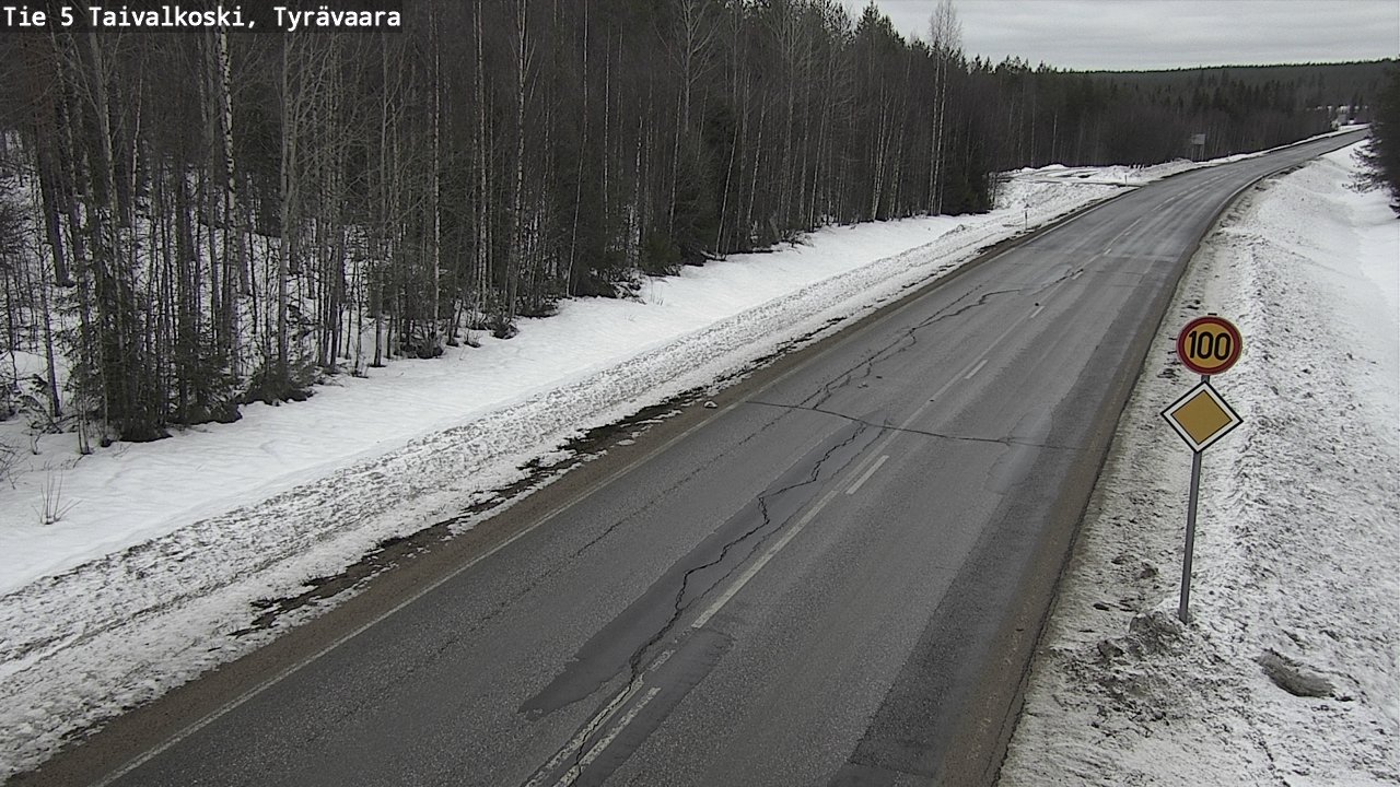 Kelikamerat Kuva Tie 5 Taivalkoski, Tyrävaara, Taivalkoski, Pohjois-Pohjanmaa