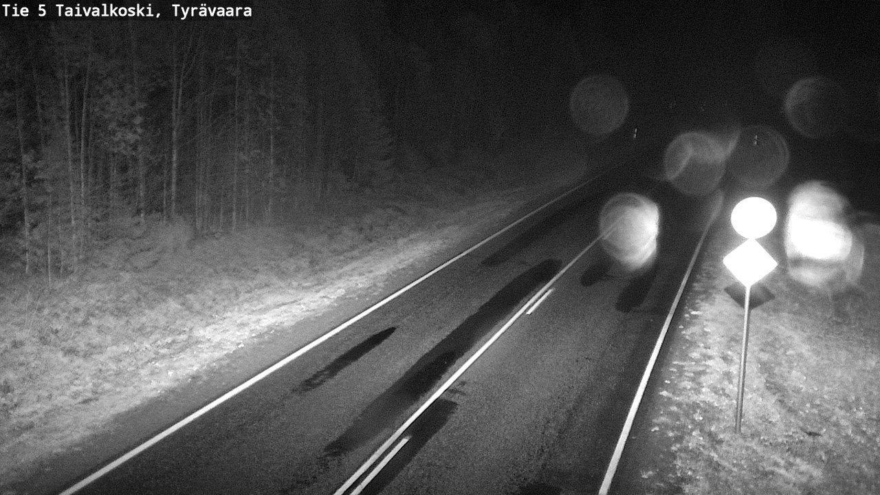 Weather Camera Image Road 5 Taivalkoski, Tyrävaara, Taivalkoski, Pohjois-Pohjanmaa