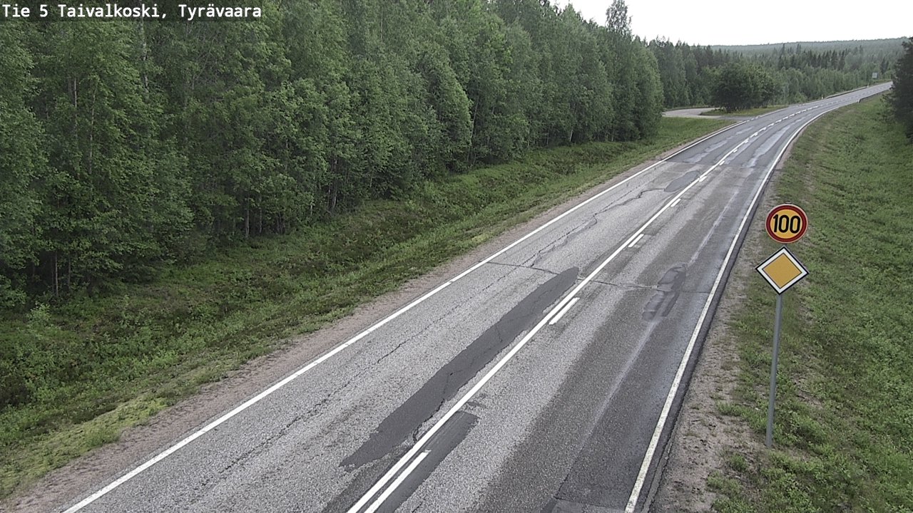 Kelikamerat Kuva Tie 5 Taivalkoski, Tyrävaara, Taivalkoski, Pohjois-Pohjanmaa
