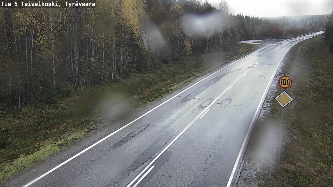 Weather Camera Image Road 5 Taivalkoski, Tyrävaara, Taivalkoski, Pohjois-Pohjanmaa