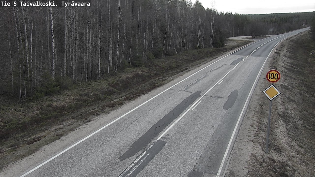 Kelikamerat Kuva Tie 5 Taivalkoski, Tyrävaara, Taivalkoski, Pohjois-Pohjanmaa