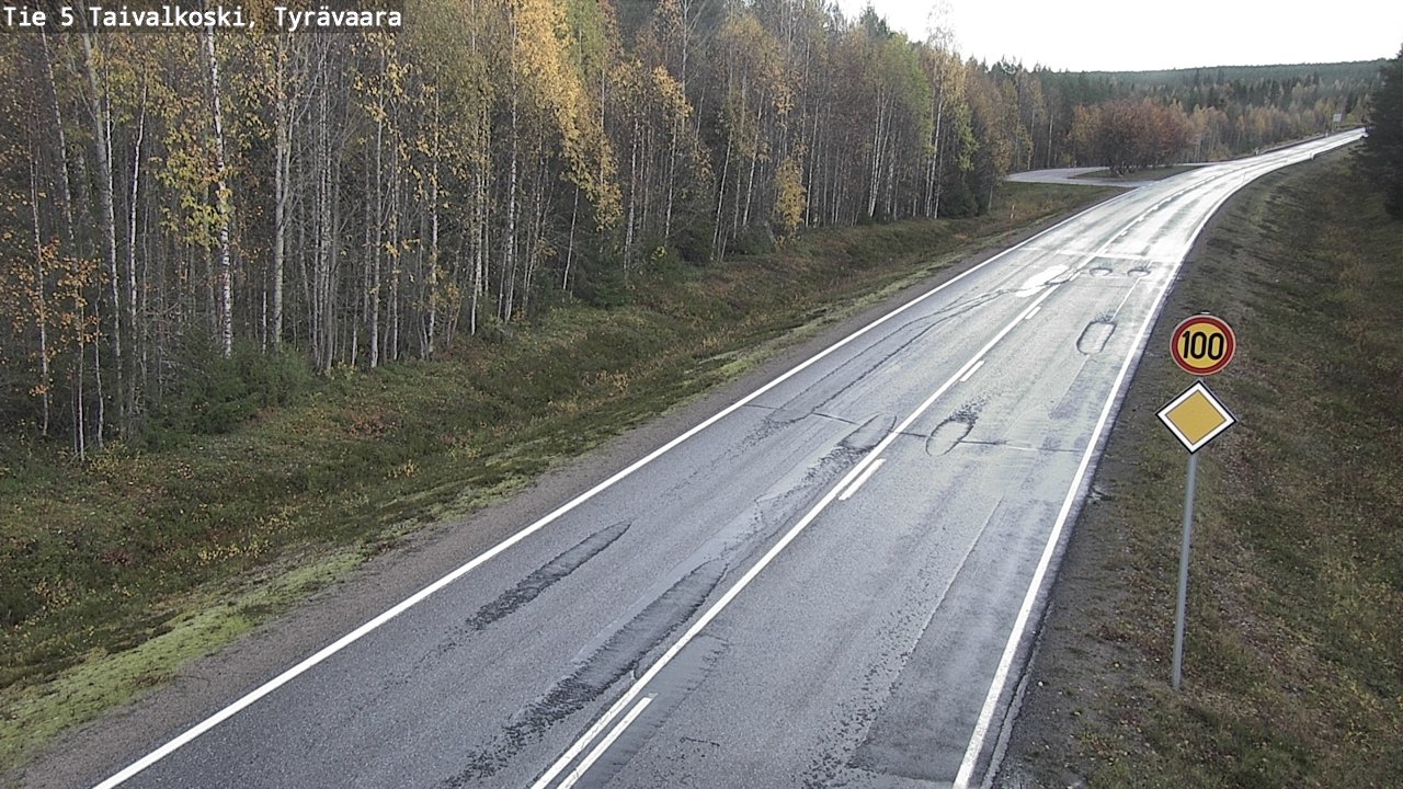 Weather Camera Image Road 5 Taivalkoski, Tyrävaara, Taivalkoski, Pohjois-Pohjanmaa