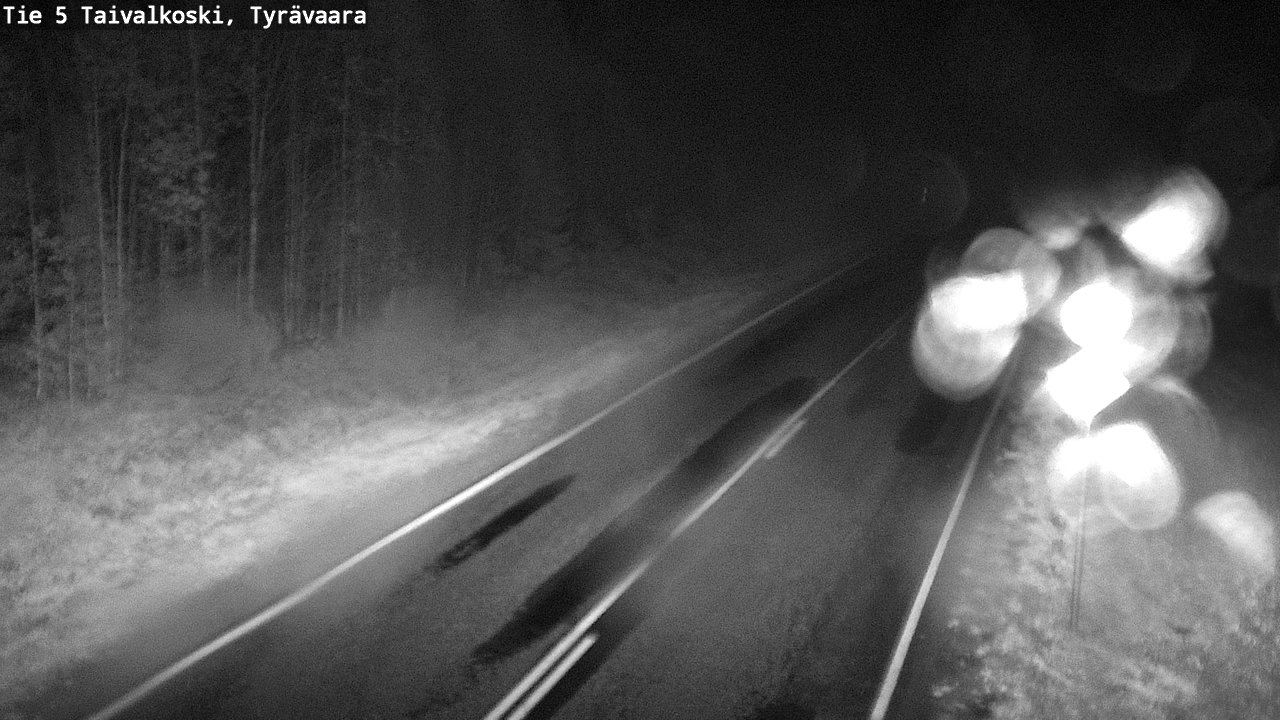 Weather Camera Image Road 5 Taivalkoski, Tyrävaara, Taivalkoski, Pohjois-Pohjanmaa