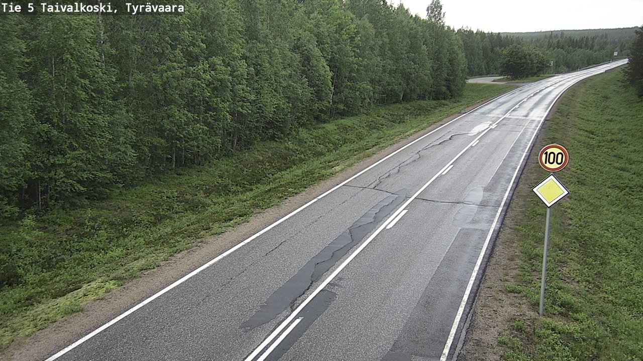 Kelikamerat Kuva Tie 5 Taivalkoski, Tyrävaara, Taivalkoski, Pohjois-Pohjanmaa