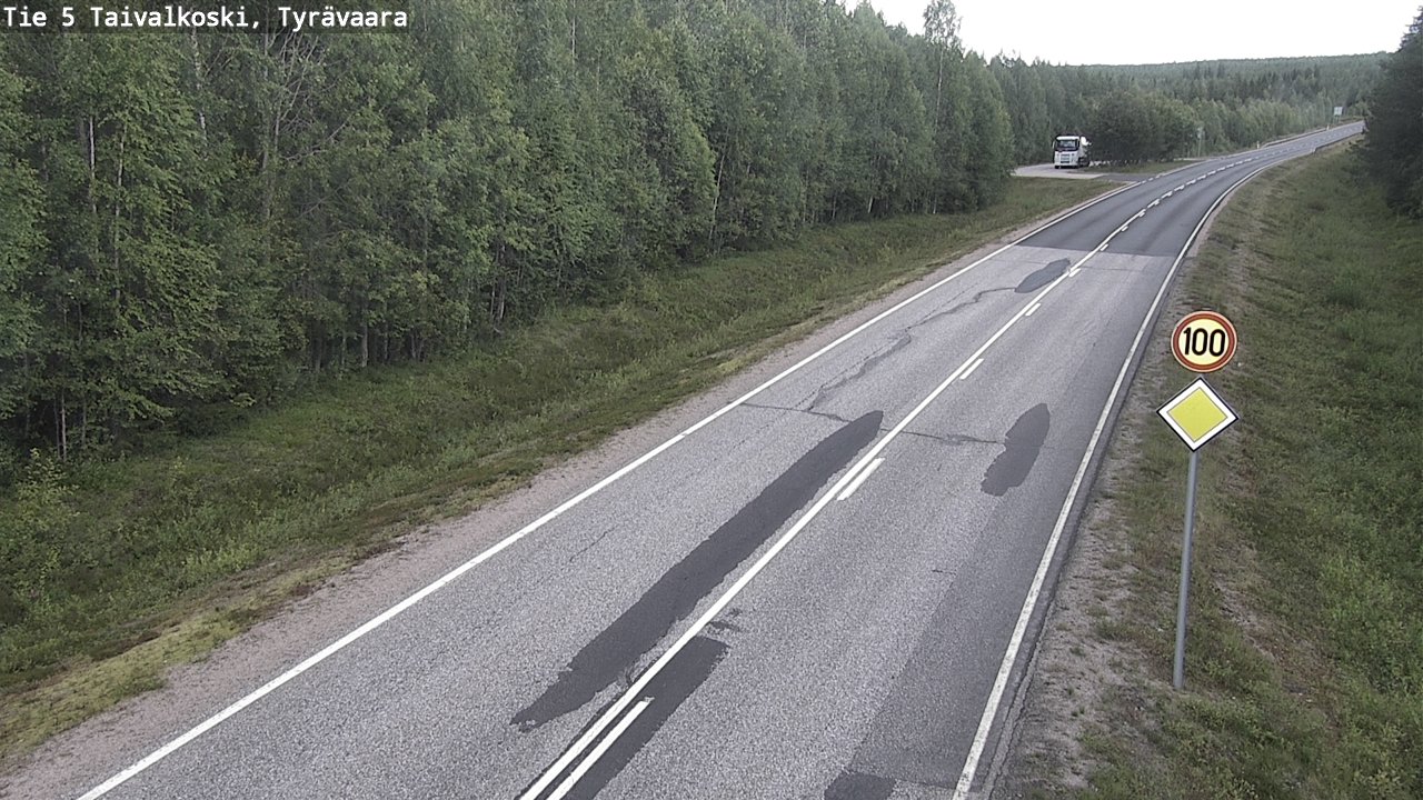 Kelikamerat Kuva Tie 5 Taivalkoski, Tyrävaara, Taivalkoski, Pohjois-Pohjanmaa