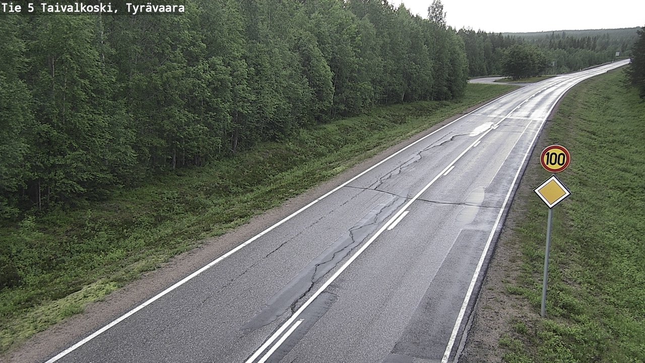 Kelikamerat Kuva Tie 5 Taivalkoski, Tyrävaara, Taivalkoski, Pohjois-Pohjanmaa