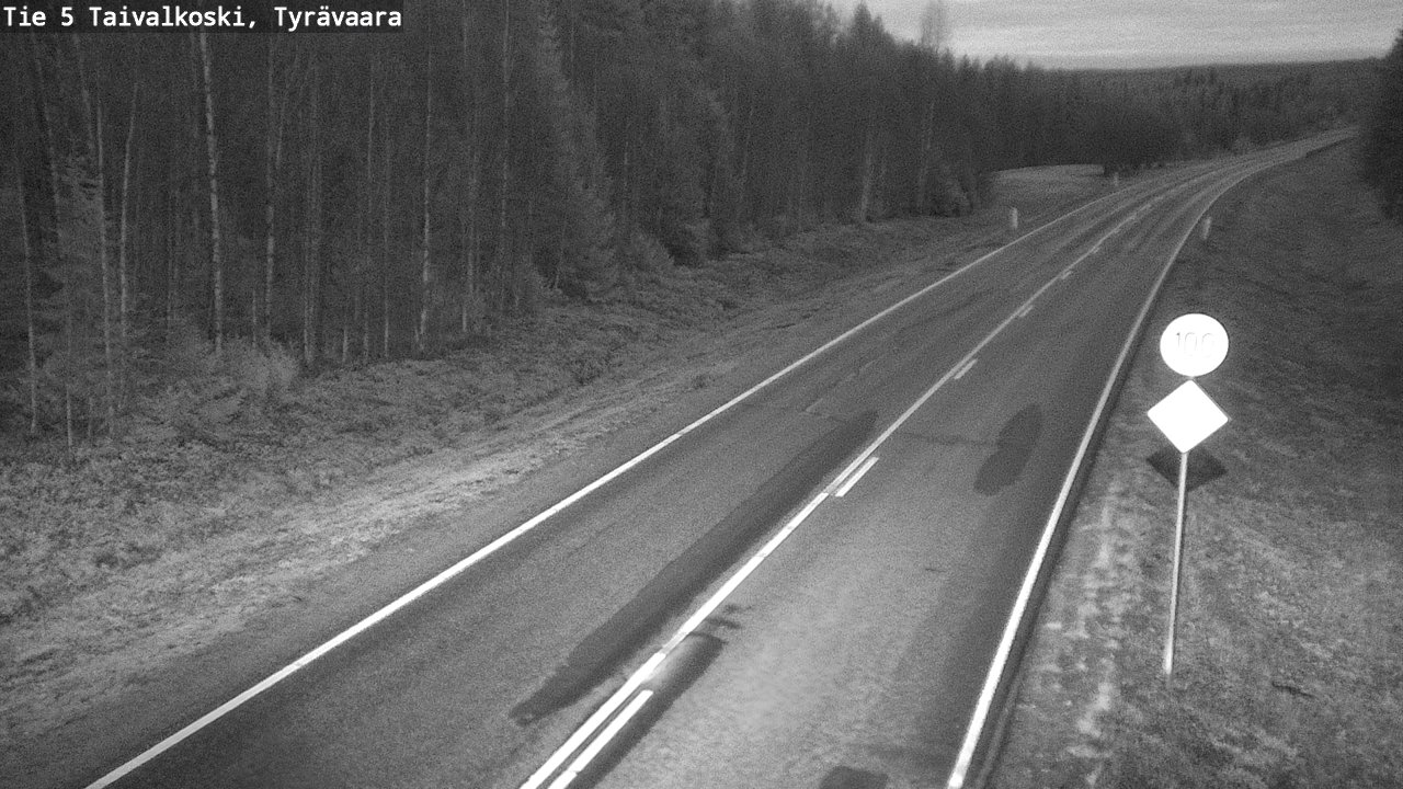 Kelikamerat Kuva Tie 5 Taivalkoski, Tyrävaara, Taivalkoski, Pohjois-Pohjanmaa