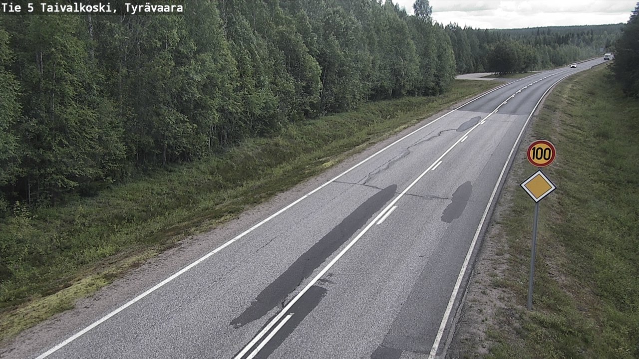 Kelikamerat Kuva Tie 5 Taivalkoski, Tyrävaara, Taivalkoski, Pohjois-Pohjanmaa
