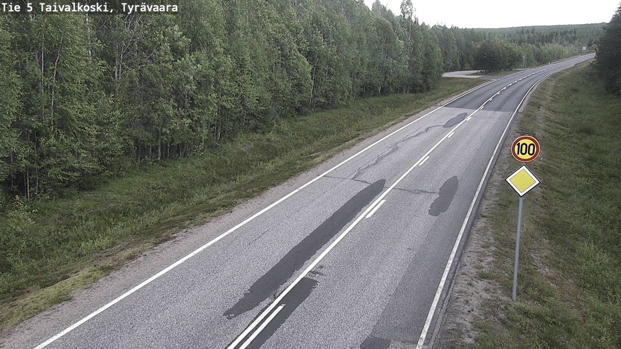 Kelikamerat Kuva Tie 5 Taivalkoski, Tyrävaara, Taivalkoski, Pohjois-Pohjanmaa