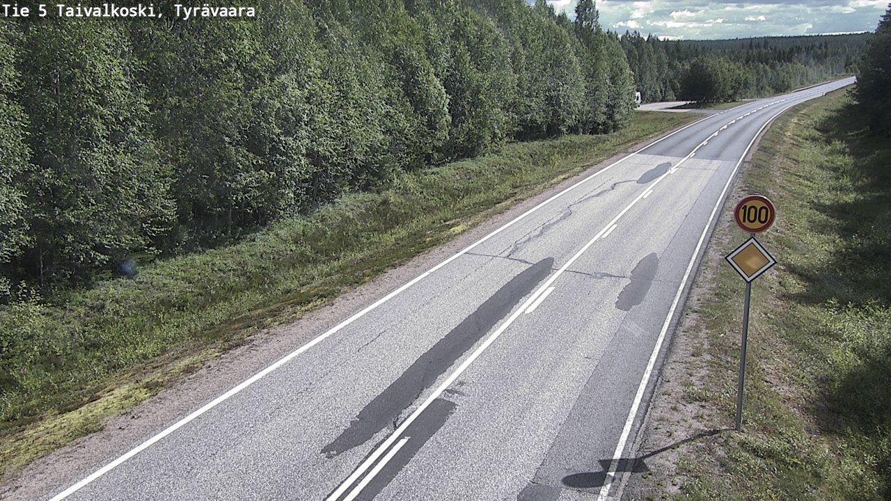 Kelikamerat Kuva Tie 5 Taivalkoski, Tyrävaara, Taivalkoski, Pohjois-Pohjanmaa