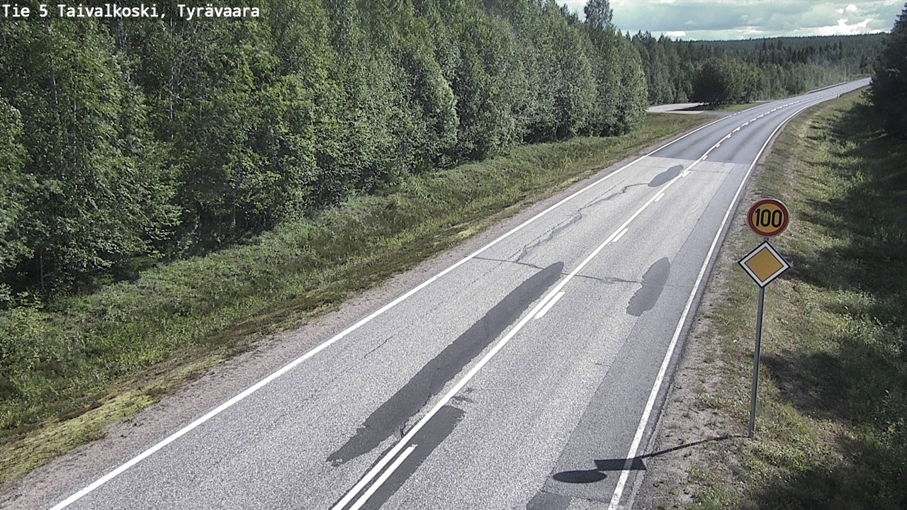 Kelikamerat Kuva Tie 5 Taivalkoski, Tyrävaara, Taivalkoski, Pohjois-Pohjanmaa