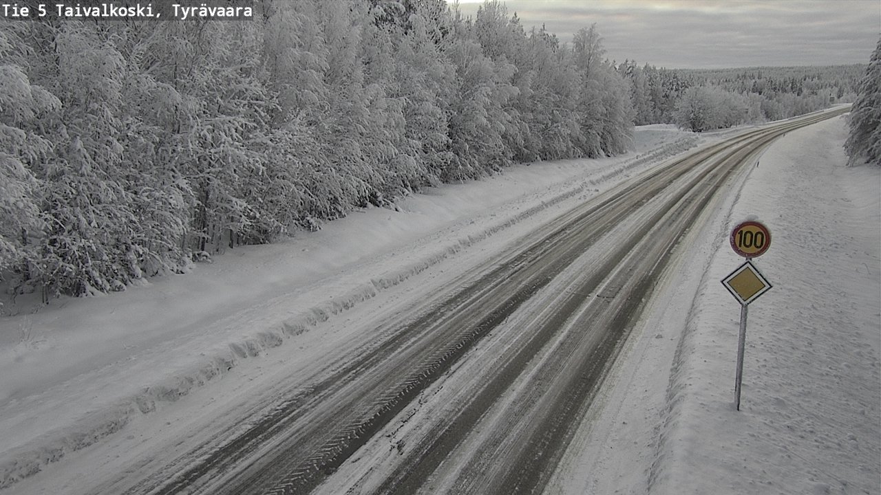 Kelikamerat Kuva Tie 5 Taivalkoski, Tyrävaara, Taivalkoski, Pohjois-Pohjanmaa