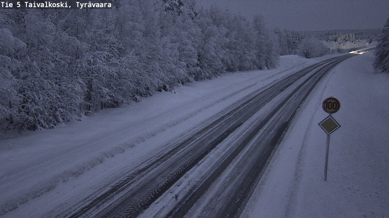Kelikamerat Kuva Tie 5 Taivalkoski, Tyrävaara, Taivalkoski, Pohjois-Pohjanmaa