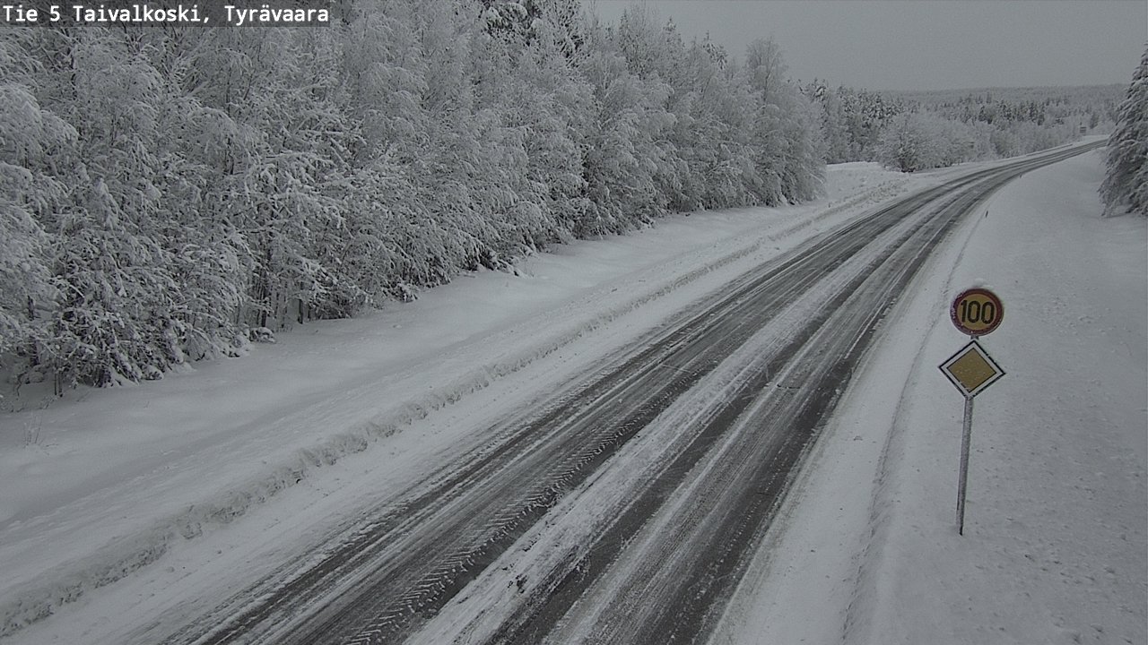 Kelikamerat Kuva Tie 5 Taivalkoski, Tyrävaara, Taivalkoski, Pohjois-Pohjanmaa