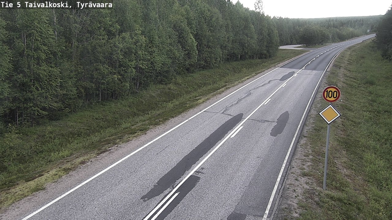 Kelikamerat Kuva Tie 5 Taivalkoski, Tyrävaara, Taivalkoski, Pohjois-Pohjanmaa