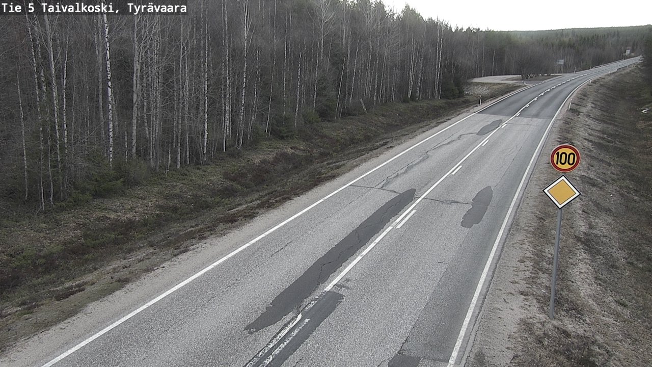 Kelikamerat Kuva Tie 5 Taivalkoski, Tyrävaara, Taivalkoski, Pohjois-Pohjanmaa