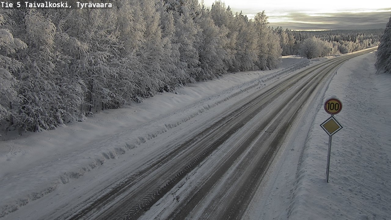 Kelikamerat Kuva Tie 5 Taivalkoski, Tyrävaara, Taivalkoski, Pohjois-Pohjanmaa