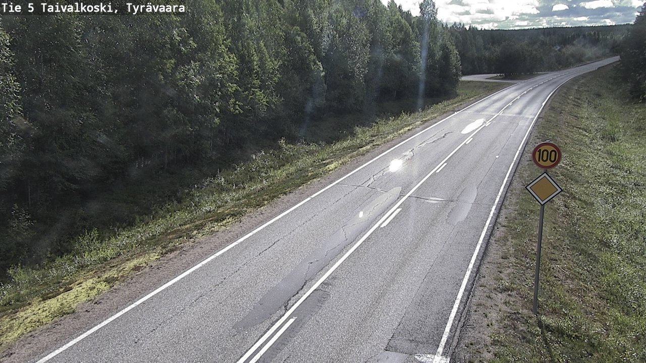 Kelikamerat Kuva Tie 5 Taivalkoski, Tyrävaara, Taivalkoski, Pohjois-Pohjanmaa