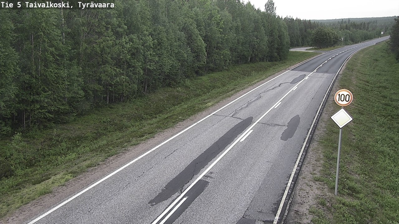 Kelikamerat Kuva Tie 5 Taivalkoski, Tyrävaara, Taivalkoski, Pohjois-Pohjanmaa