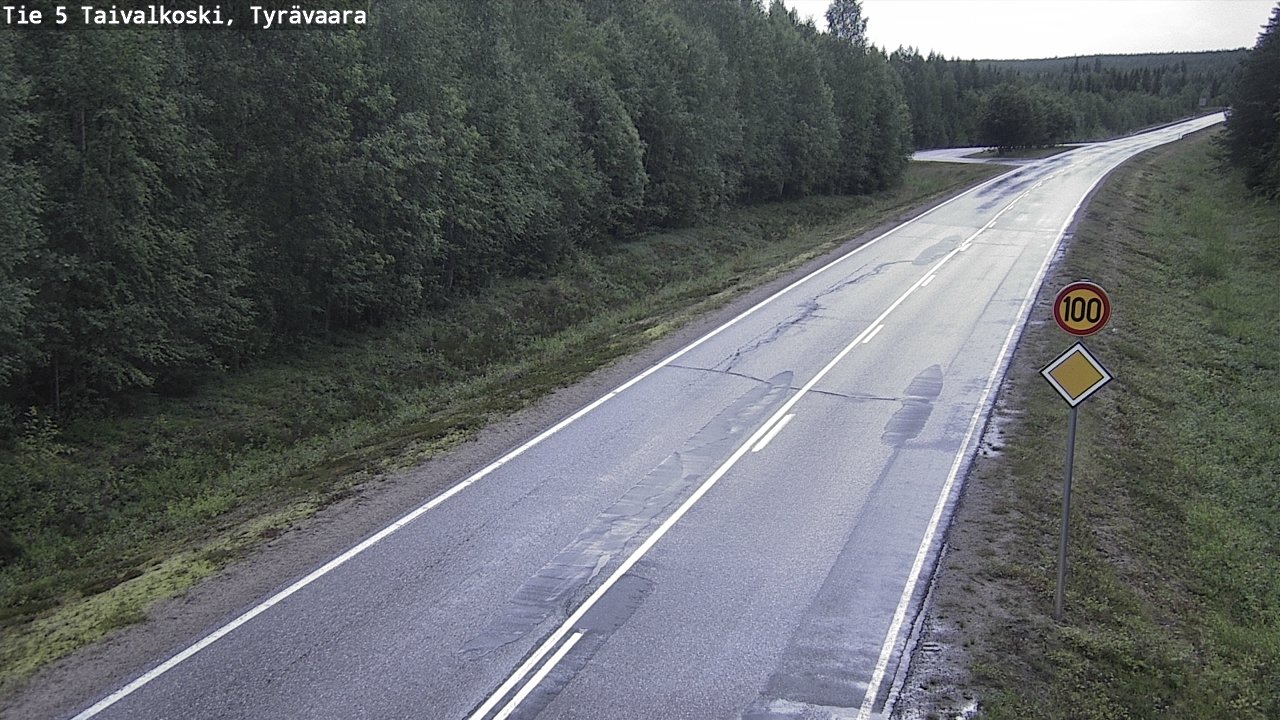 Kelikamerat Kuva Tie 5 Taivalkoski, Tyrävaara, Taivalkoski, Pohjois-Pohjanmaa