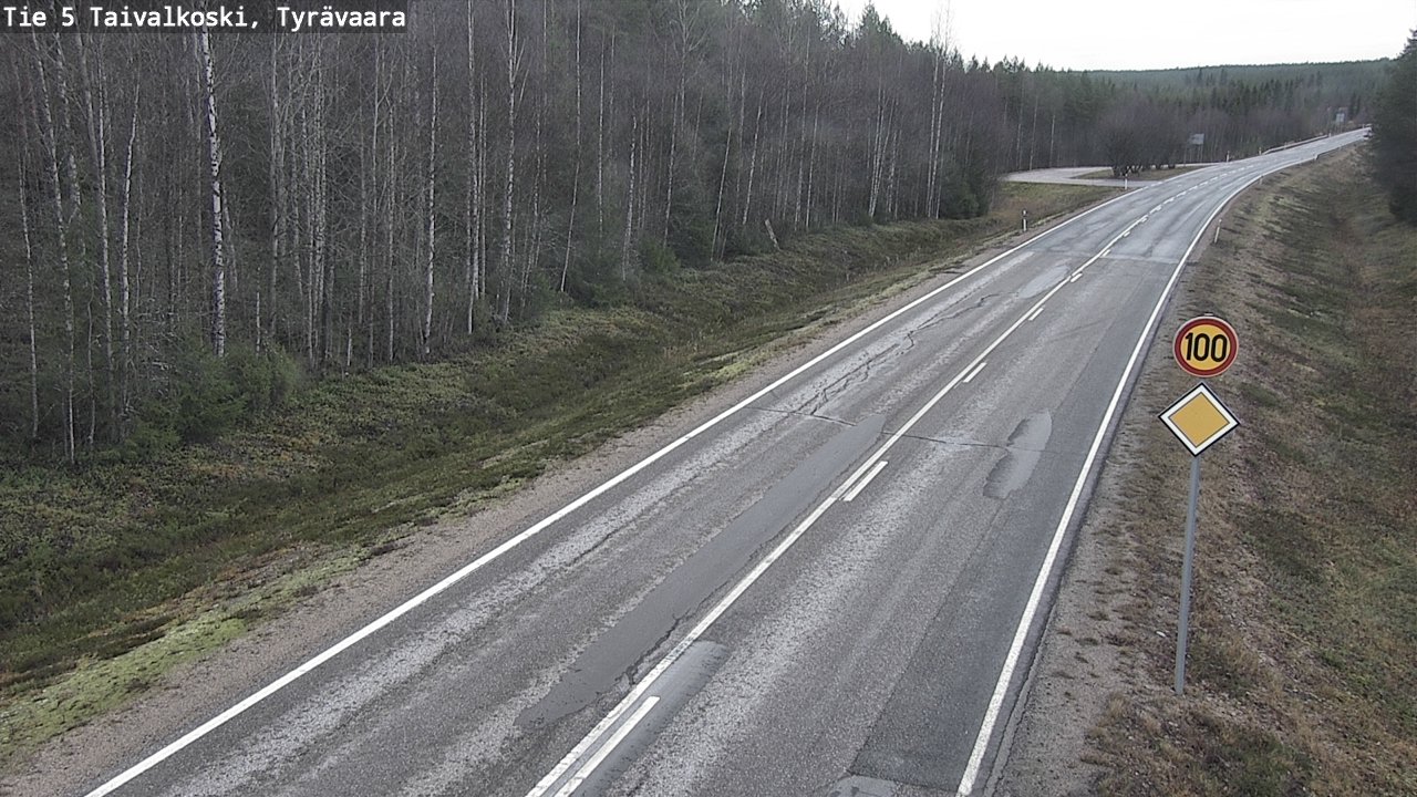 Kelikamerat Kuva Tie 5 Taivalkoski, Tyrävaara, Taivalkoski, Pohjois-Pohjanmaa