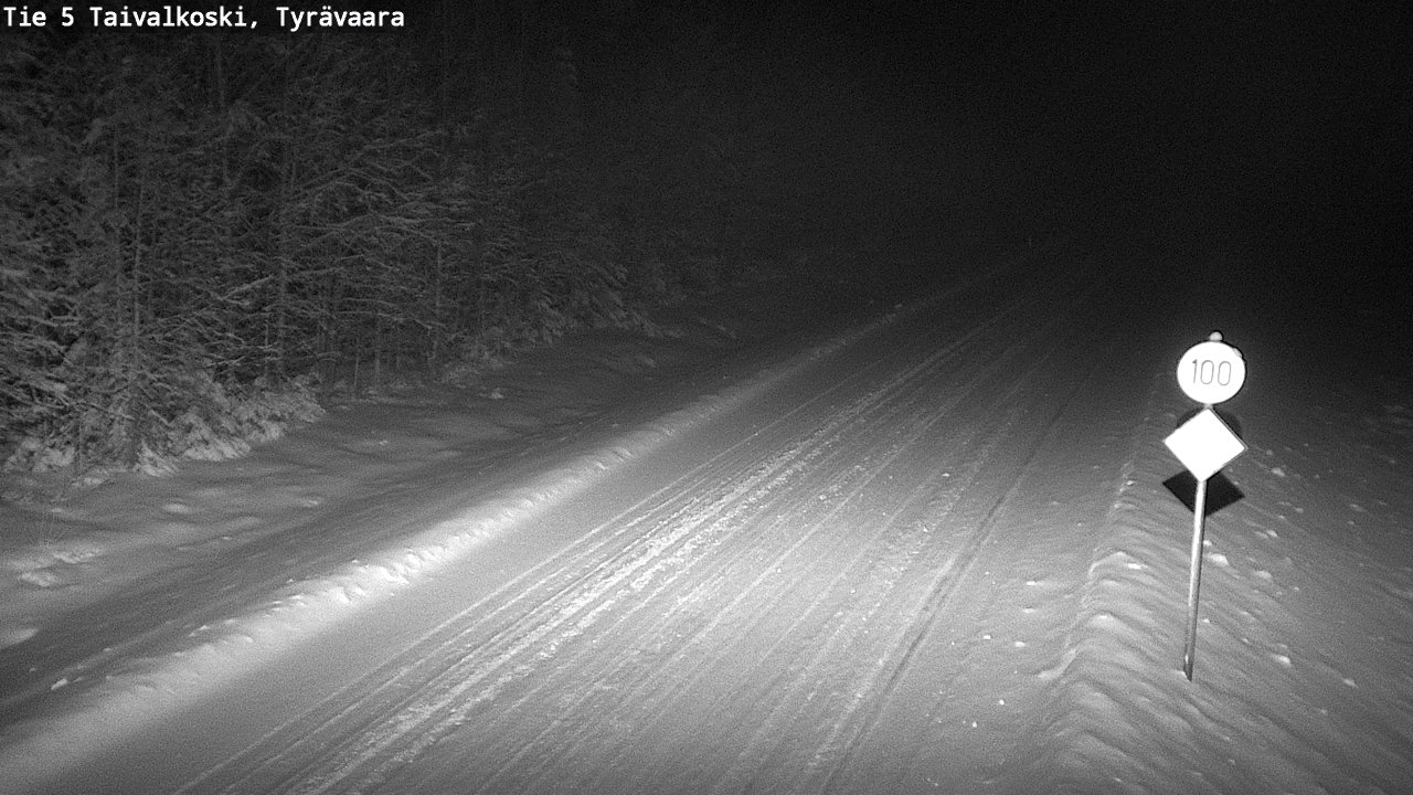 Kelikamerat Kuva Tie 5 Taivalkoski, Tyrävaara, Taivalkoski, Pohjois-Pohjanmaa