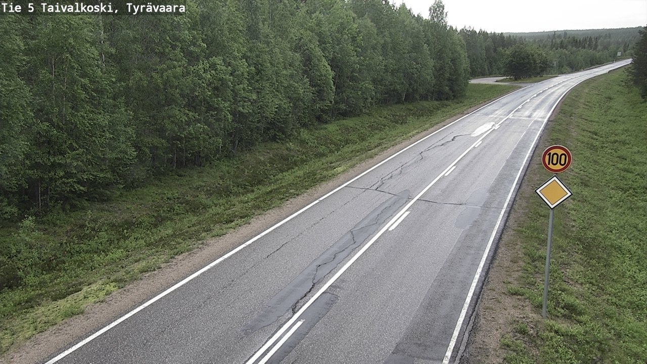 Kelikamerat Kuva Tie 5 Taivalkoski, Tyrävaara, Taivalkoski, Pohjois-Pohjanmaa