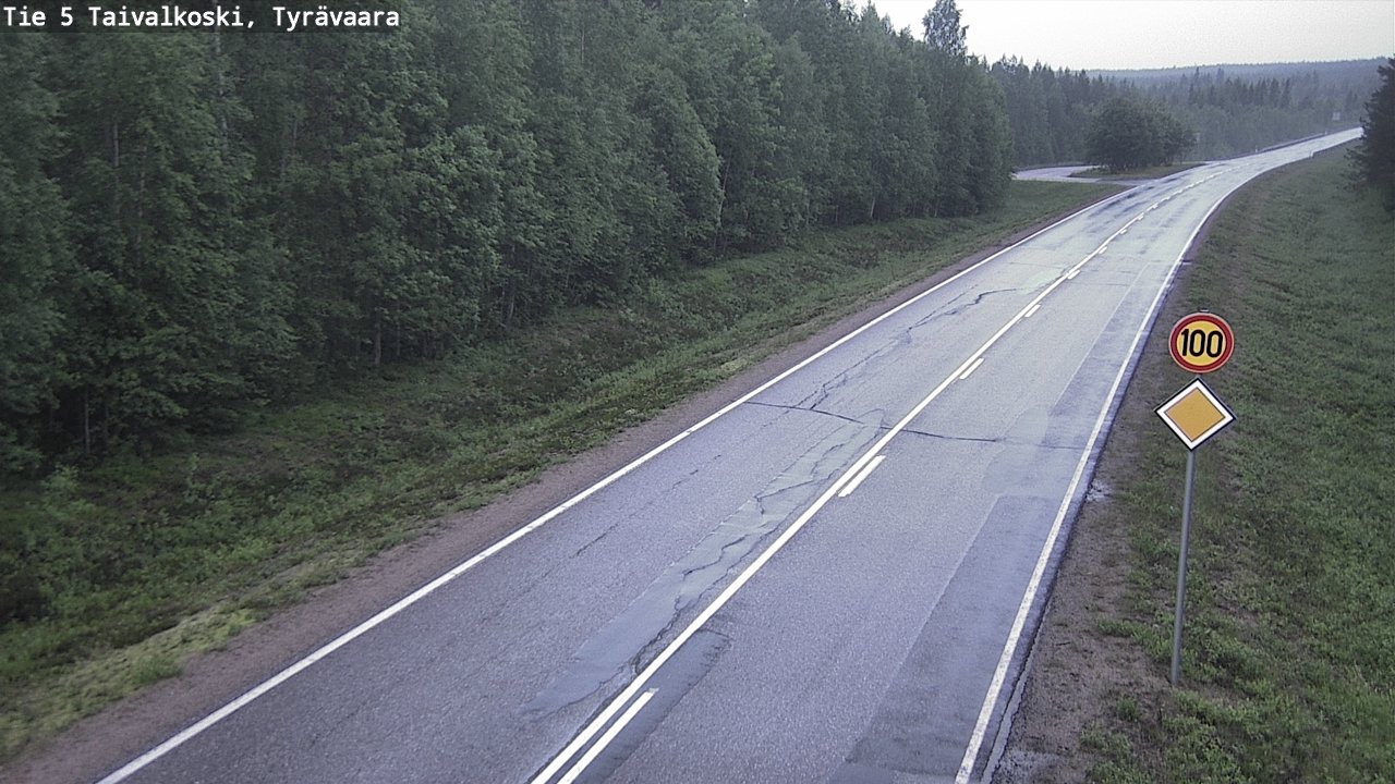 Kelikamerat Kuva Tie 5 Taivalkoski, Tyrävaara, Taivalkoski, Pohjois-Pohjanmaa